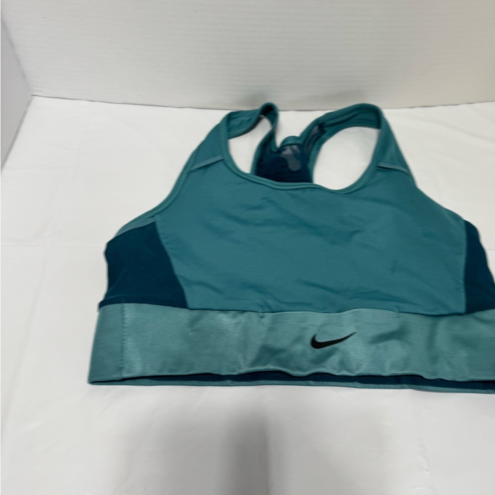 Nike Two-Tone Teal Racerback Sports Bra